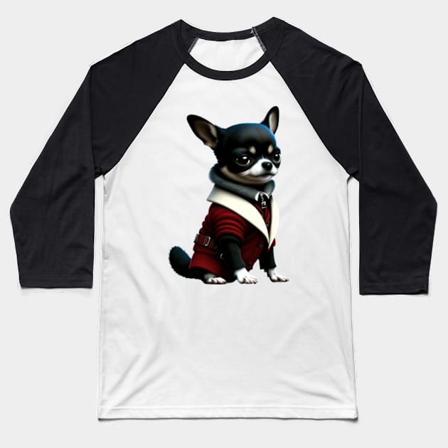 Chihuahua gentleman Baseball T-Shirt by IDesign23